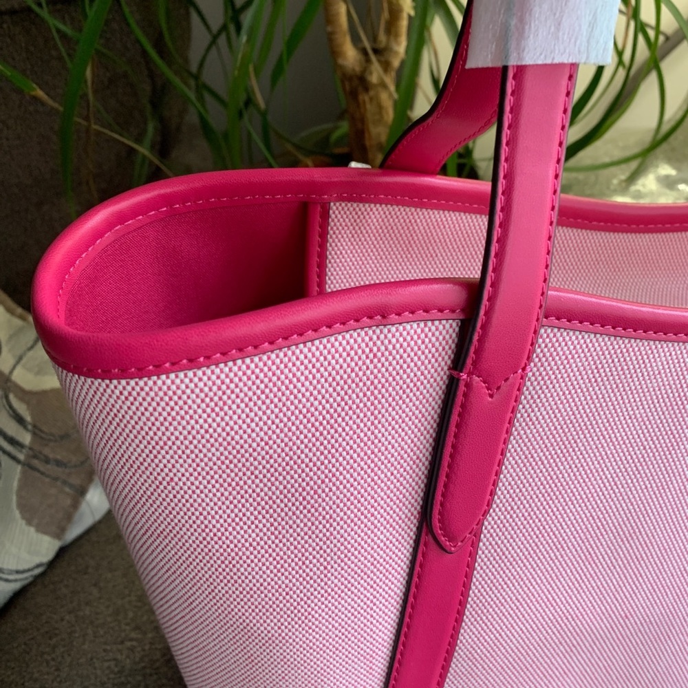 SOLD⛔️Authentic KATE SPADE Leather/canvas zip tote - Picture 5 of 15